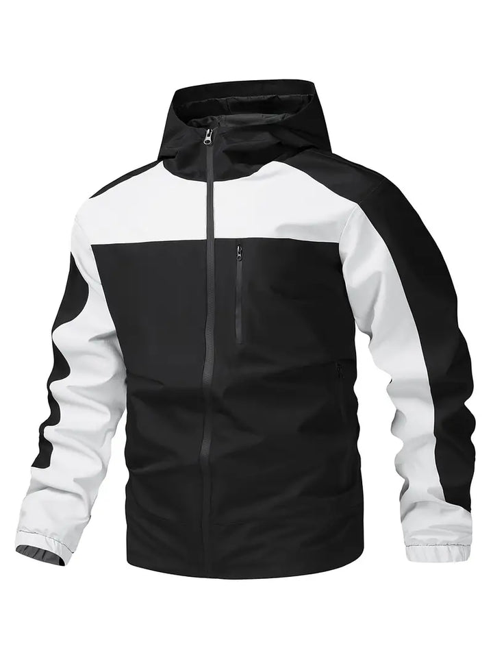 Levoire | Veste À Capuche Homme Colorblock Noir