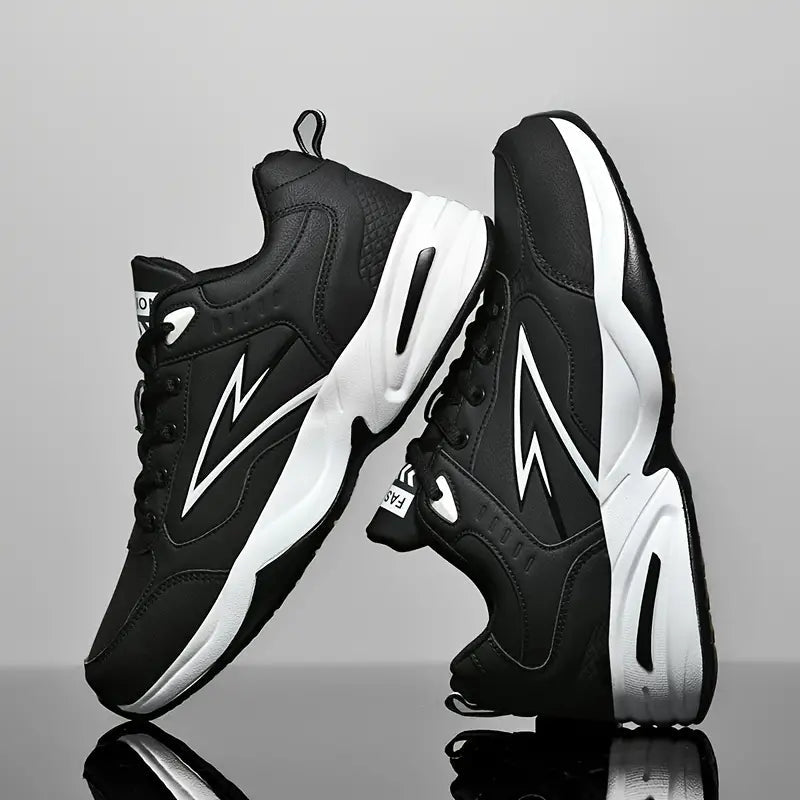Levoire | Chaussures De Course Au Style Vintage Noir et blanc