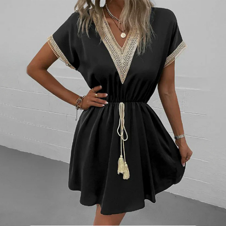 Levoire | Robe De Style Bohème Noir