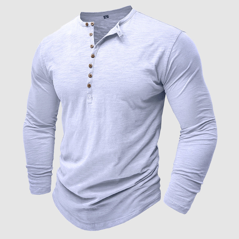 Levoire | Chemise À Manches Longues En Coton Bambou Pour Homme Blanc