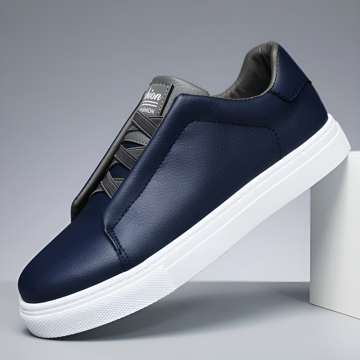 Levoire | Chaussures Zippées Confortables Sans Talon Bleu