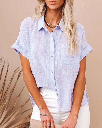 Levoire | Blouse En Bleu Clair Délicat