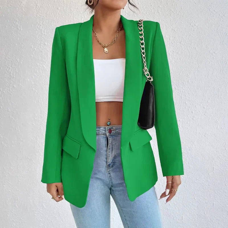 Levoire | Veste Blazer Longue À Ouvert Devant Pour Femmes
