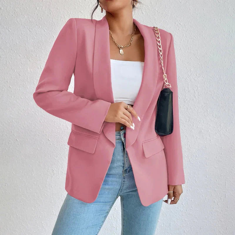 Levoire | Veste Blazer Longue À Ouvert Devant Pour Femmes