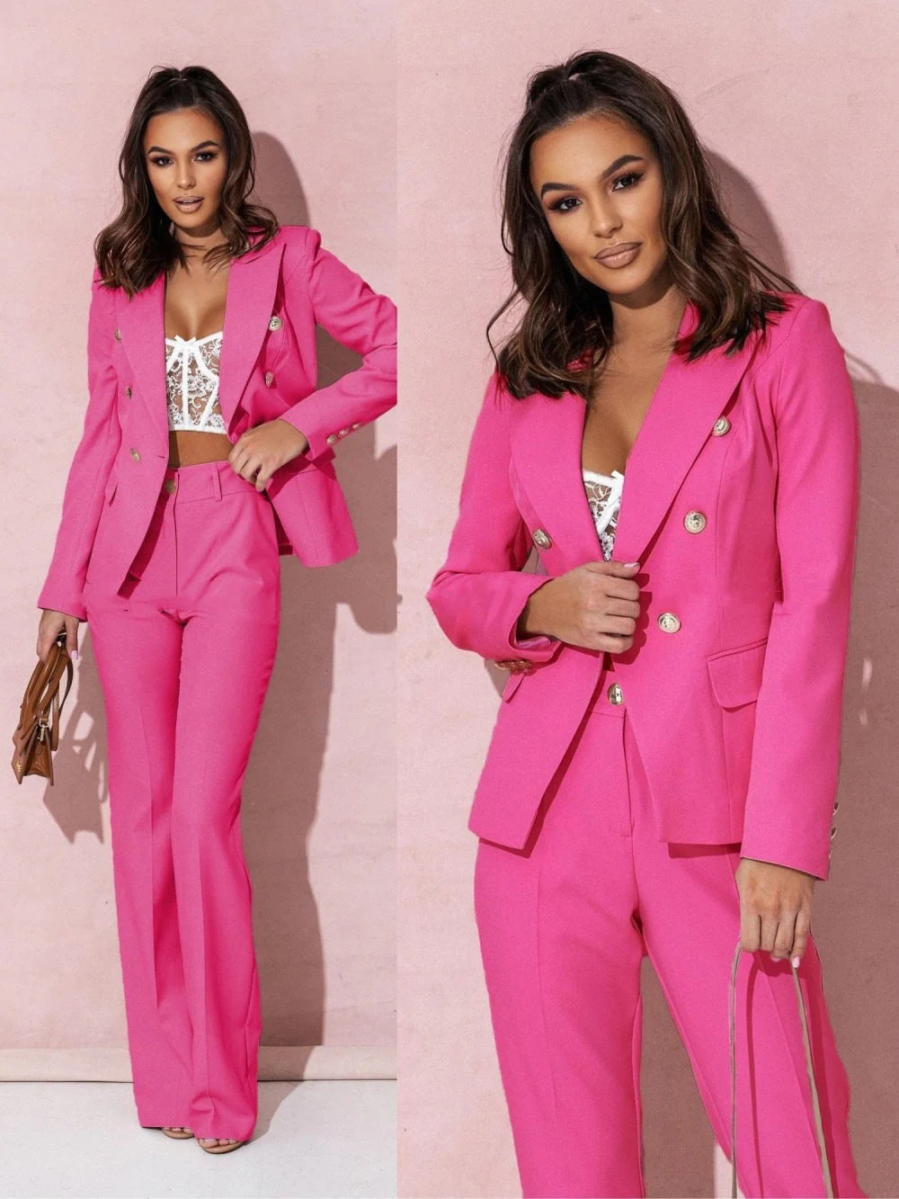 Levoire | Femme Blazer Cintré À Double Boutonnage Blazer Femme