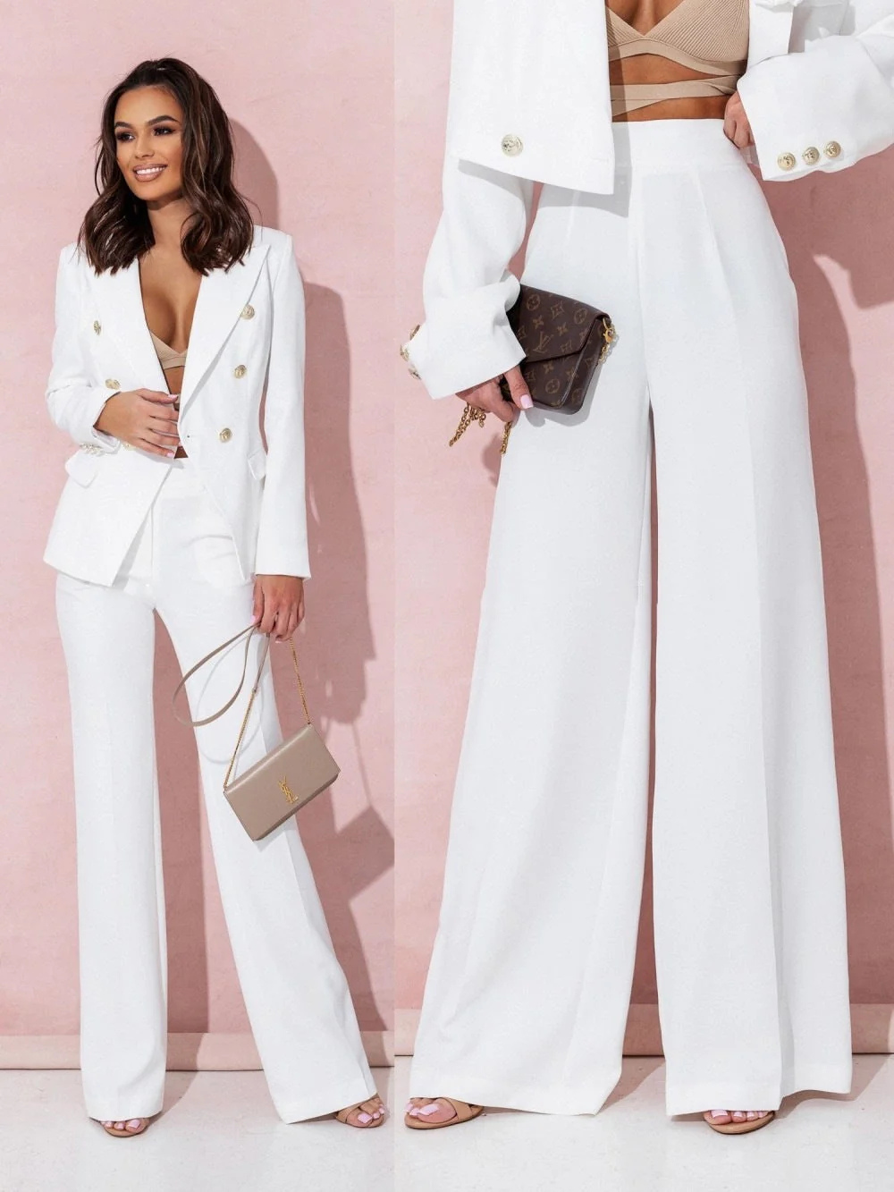Levoire | Femme Blazer Cintré À Double Boutonnage Blazer Femme