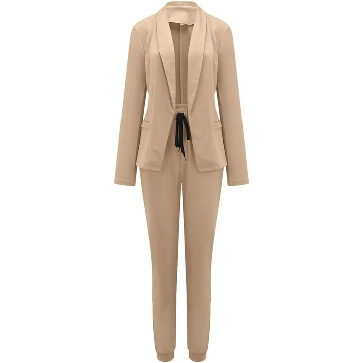 Levoire | Ensemble De Blazer Et Pantalon Pour Femmes Élégant Braun