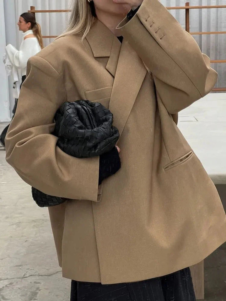 Levoire | Veste Pour Femme Avec Coupe Ample Et Grande Taille Veste D'Automne Khaki
