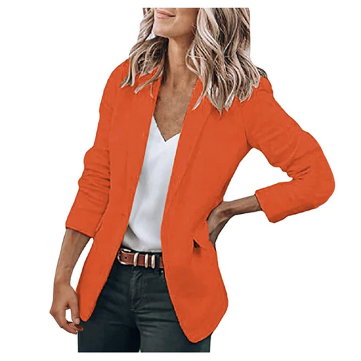 Levoire | Blazer Pour Femmes Élégant Pour Le Travail Et Les Loisirs Orange