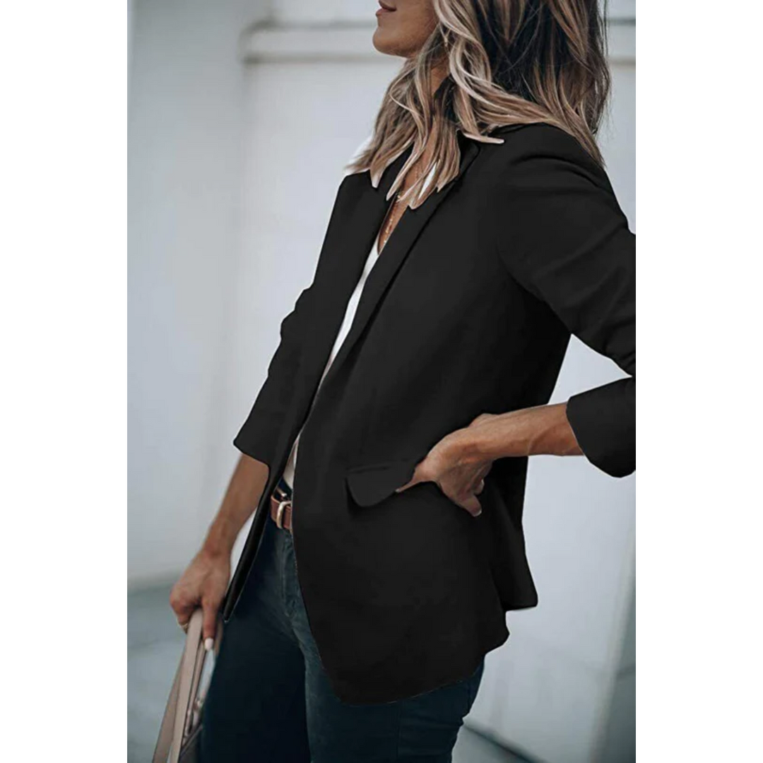 Levoire | Blazer Pour Femmes Élégant Pour Le Travail Et Les Loisirs Noir