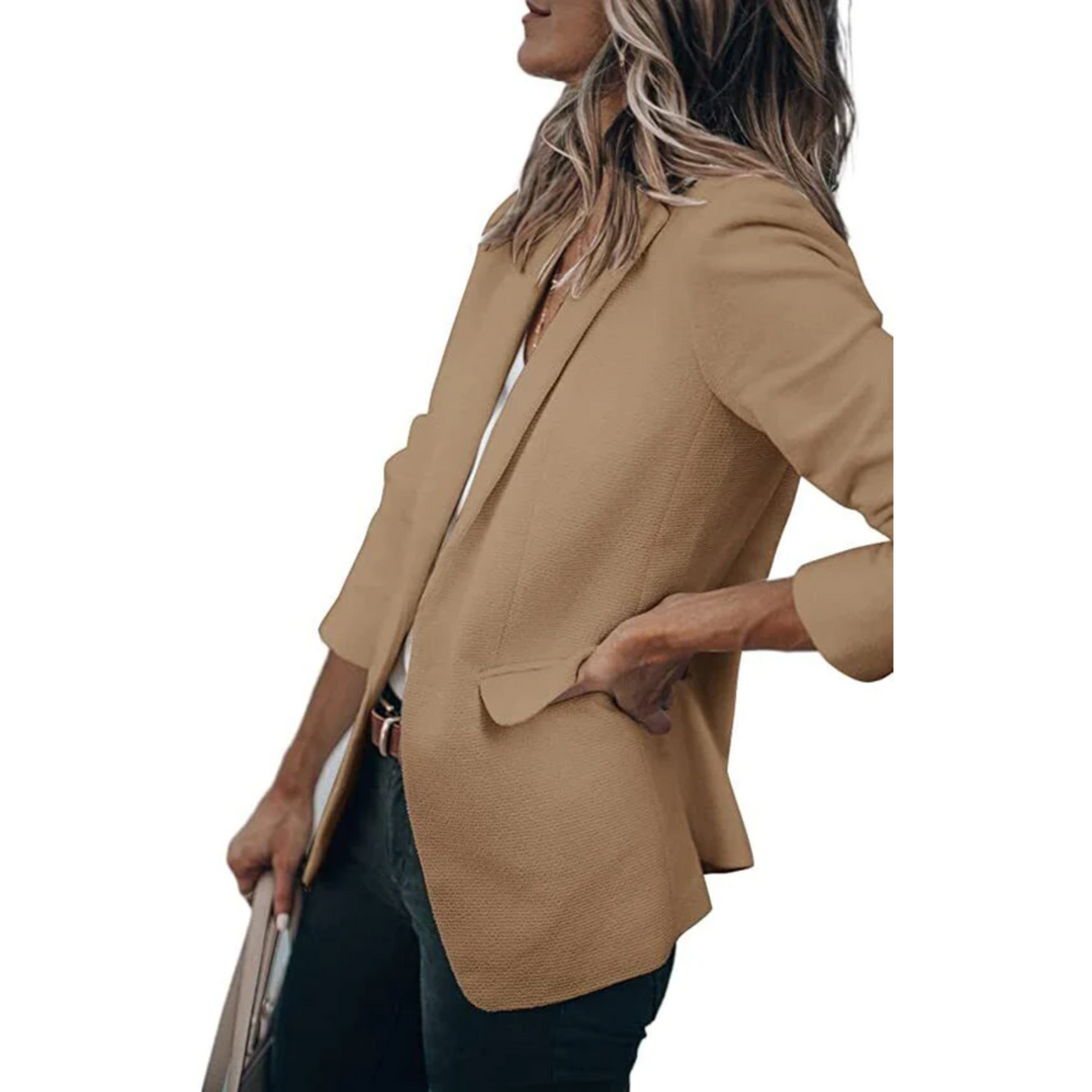 Levoire | Blazer Pour Femmes Élégant Pour Le Travail Et Les Loisirs Marron foncé
