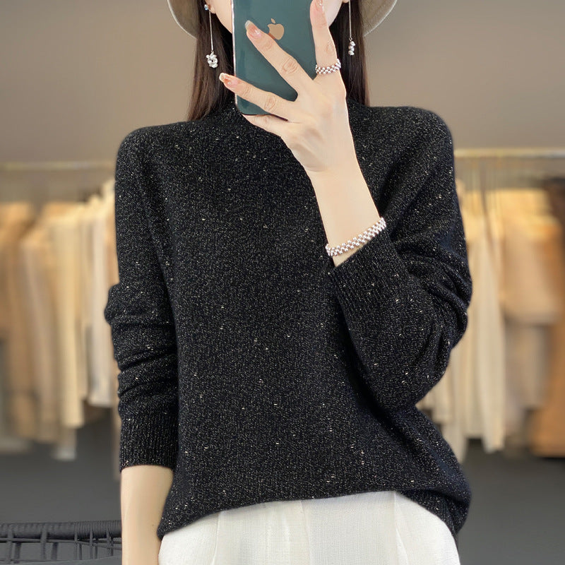 Levoire | Haut De Tricot À Col Haut Confortable Noir