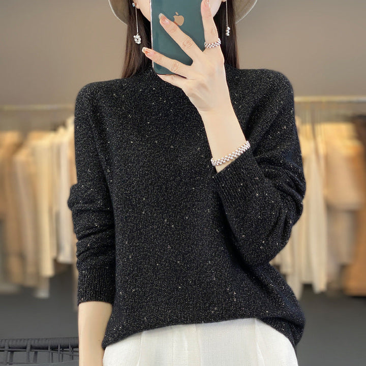 Levoire | Haut De Tricot À Col Haut Confortable Noir
