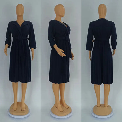 Levoire | Robe Courte Plissée À Bretelles Avec Ceinture À Décolleté En V