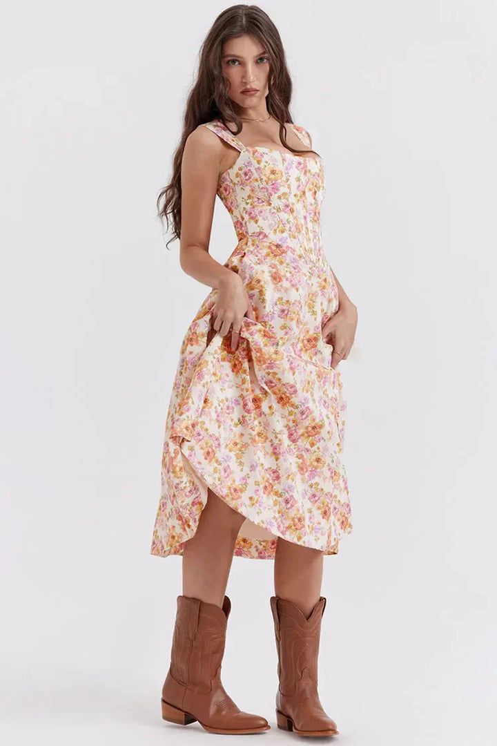 Levoire | Robe À Manches Sans Korsage Robe D'Été