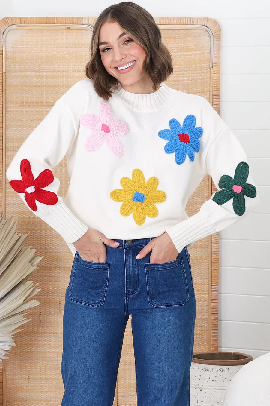 Levoire | Pull moderne à fleurs