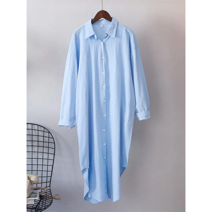 Levoire | Robe En Coton Élégante À Manches Longues
