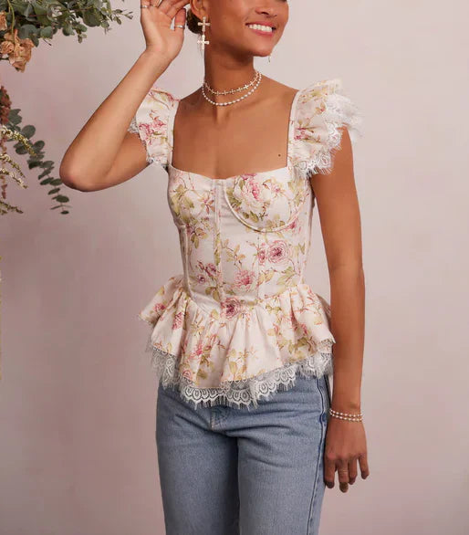 Levoire | Top Corset Romantique Rosa