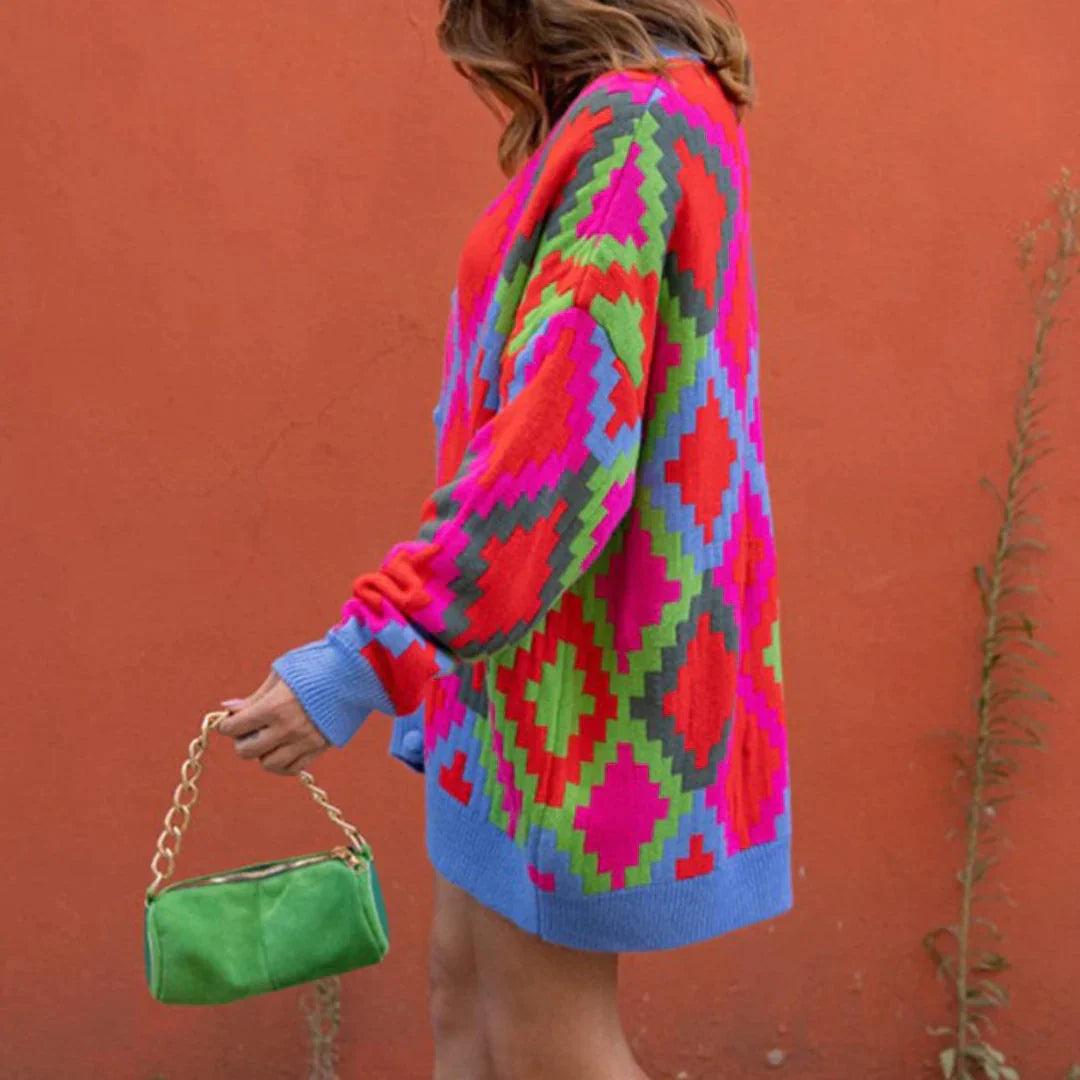 Levoire | Gilet en tricot multicolore