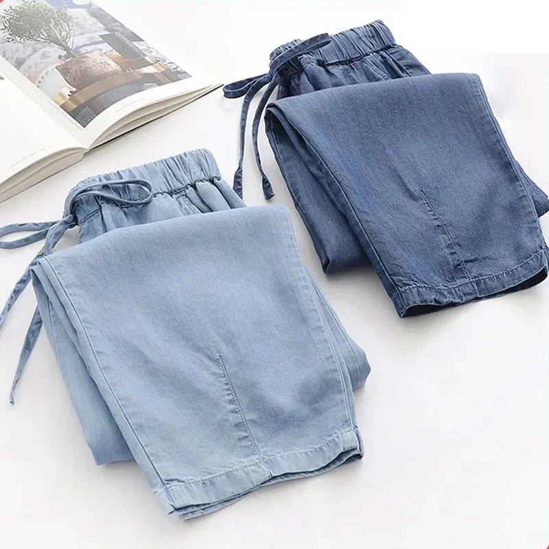 Levoire | Jeans En Lyocell À Taille Haute