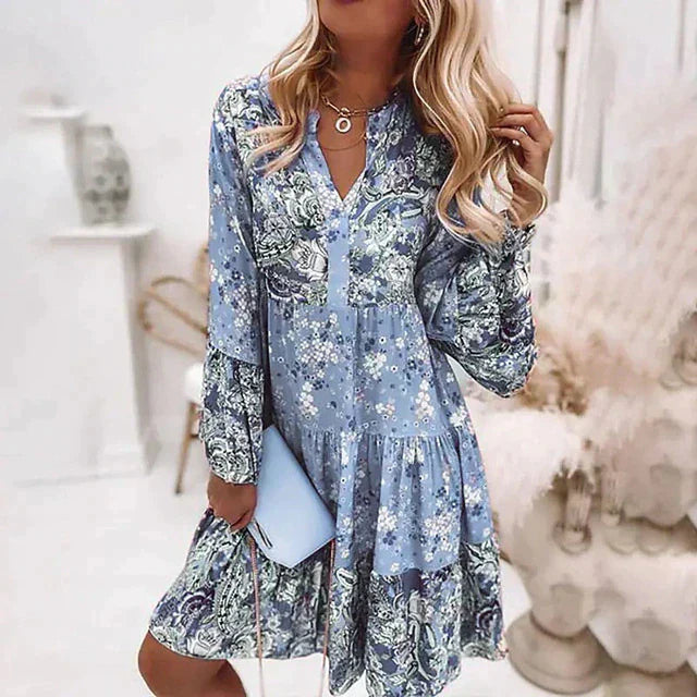 Levoire | Élégante Robe De Fête Bleu