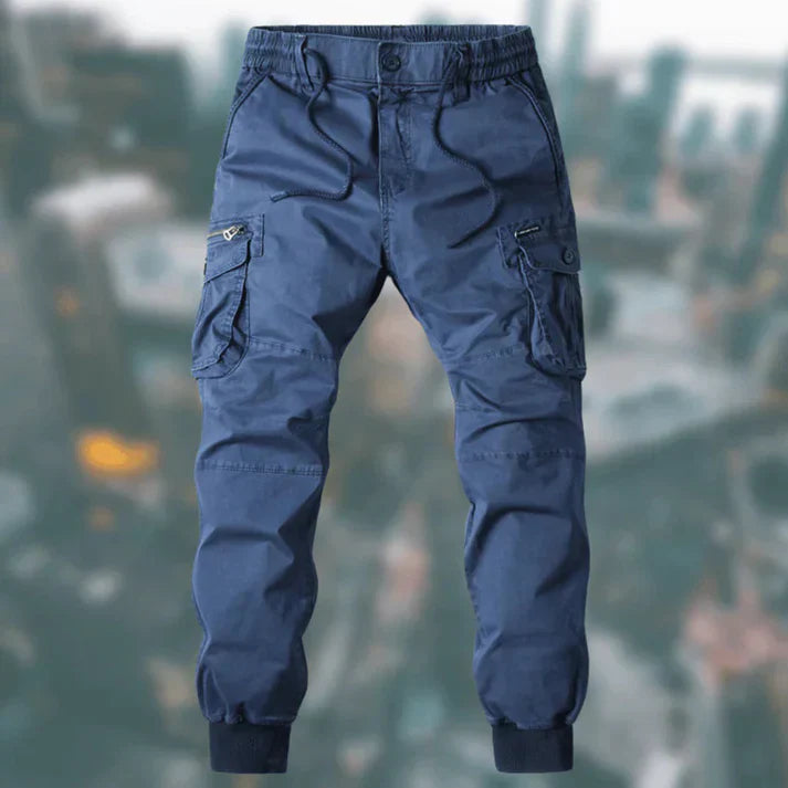 Levoire | Pantalon Cargo Stylé Bleu