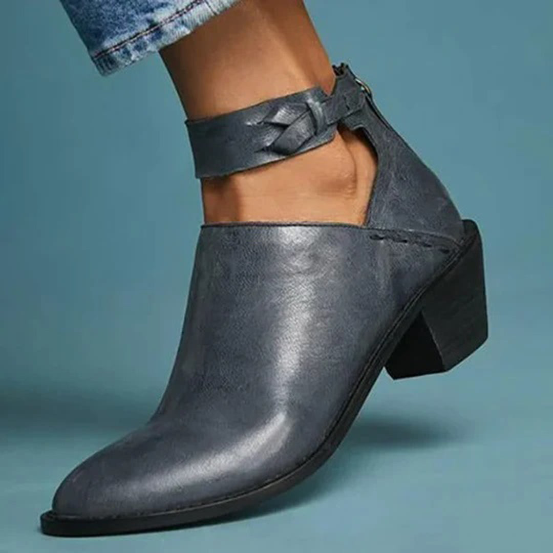 Levoire | Rutsjesikker Zippered Ankle Boots Gris foncé