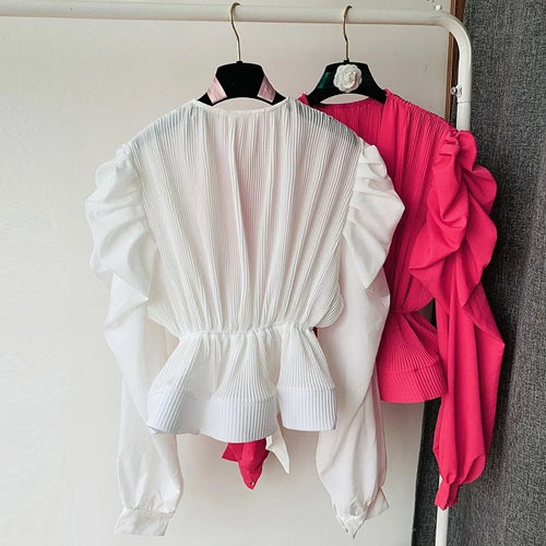 Levoire | Chemise Longue Blanche À Col En V