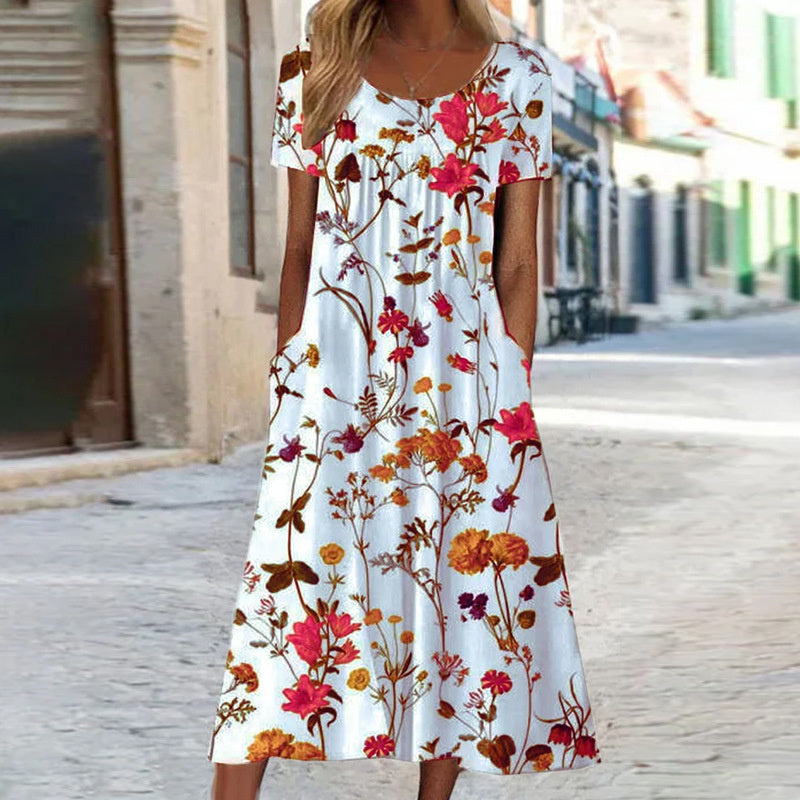 Levoire | Robe D'été Pour Femme - Midi Rouge