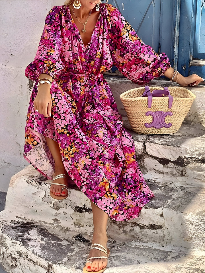 Levoire | Robe Élégante À Fleurs Pour Des Vacances D'Été