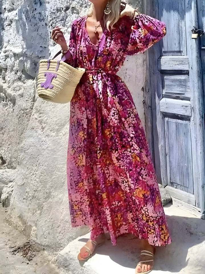 Levoire | Robe Élégante À Fleurs Pour Des Vacances D'Été