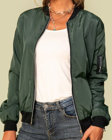 Levoire | Mince Femme Avec Zip Et Poches Vert olive
