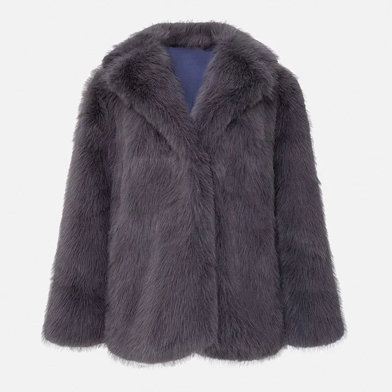 Levoire | Manteaux En Fourrure Pour Femmes Douillets Gris