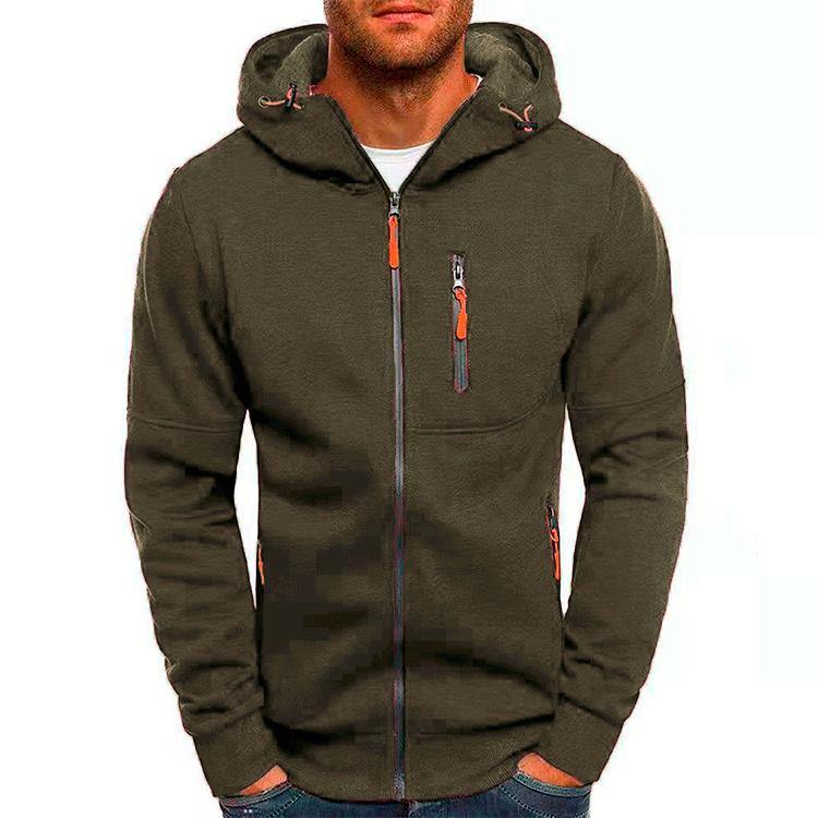 Levoire | Sweat À Capuche Avec Zip Et En Polaire Vert
