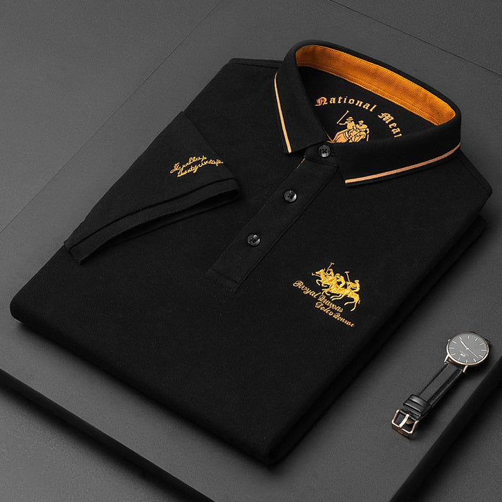 Levoire | Polo Shirt Pour Hommes Pour Un Look Décontracté Noir