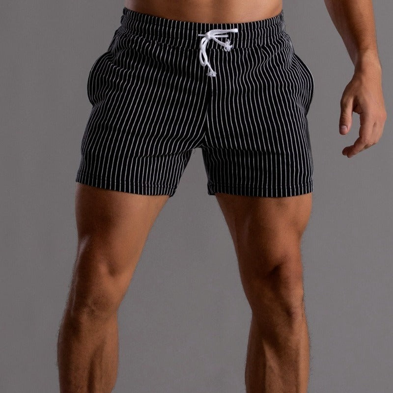 Levoire | Shorts De Fitness Super Extensibles Courts Pour Hommes noir