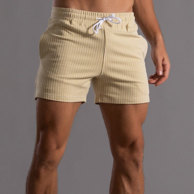 Levoire | Shorts De Fitness Super Extensibles Courts Pour Hommes jaune