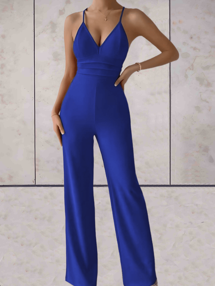 Levoire | Élégant Et Chic Combinaison Sans Manches Bleu