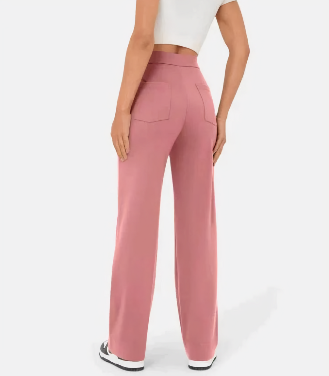Levoire | Taille Haute Taille Élastique Poches Avec Jambes Amples Vêtements Femme
