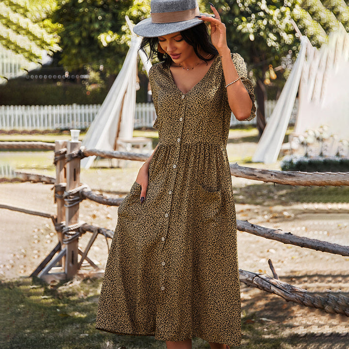 Levoire | Robe Midi Avec Boutons