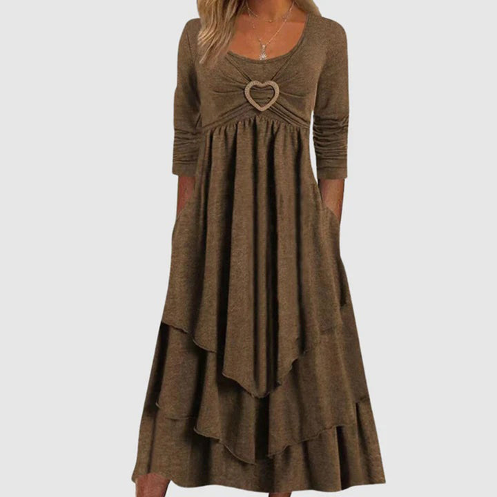 Levoire | Robe De Loisirs Élégante Pour Femmes Braun