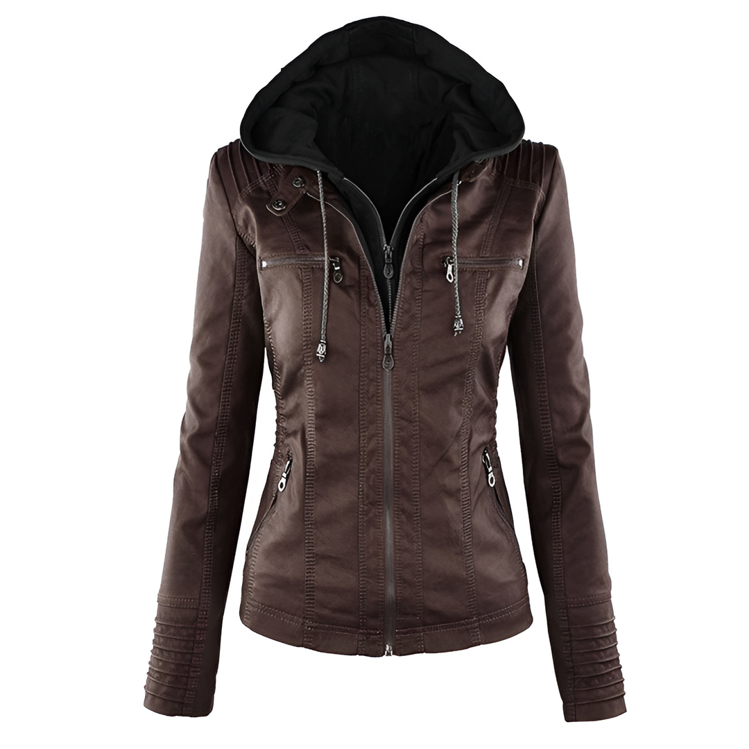 Levoire | Manteau À Capuche Élégant Braun