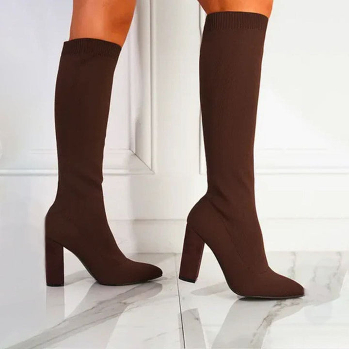 Levoire | Sock Boot Hauteur Genou Extérieur Braun