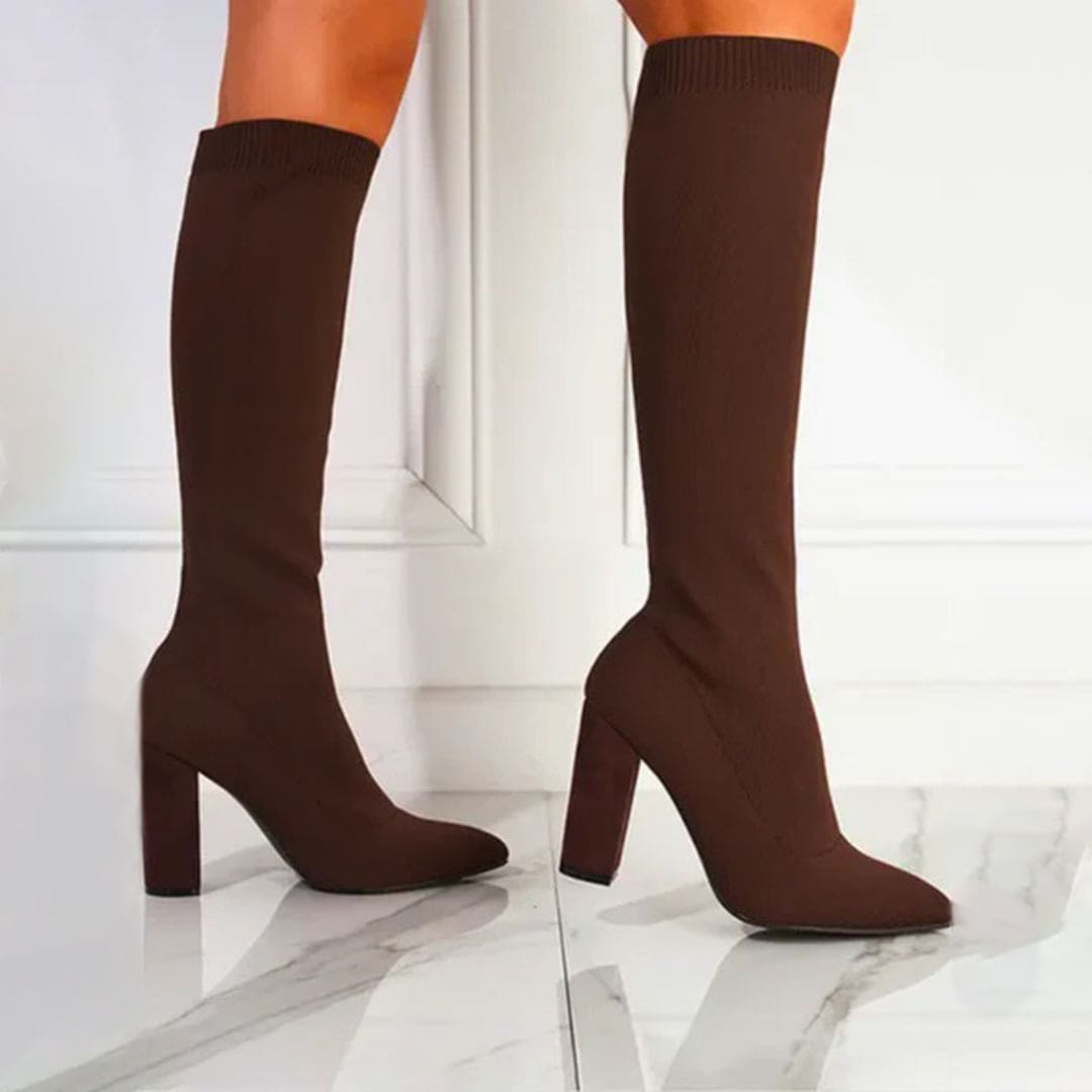 Levoire | Chaussettes À Talons Hauts Pour Style Et Confort Braun