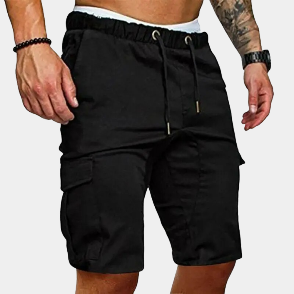 Levoire | Shorts Cargo Hommes Noir