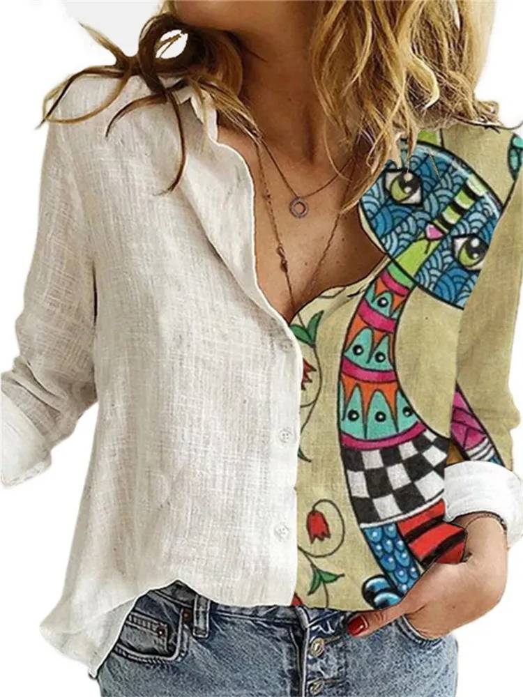 Levoire | Blouse Coupe Ample Manches Longues Chemise En Lin Vêtements Pour Femmes Style 6
