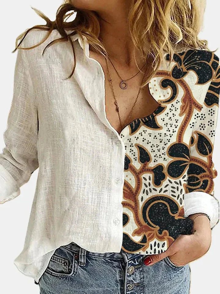 Levoire | Blouse Coupe Ample Manches Longues Chemise En Lin Vêtements Pour Femmes Style 8