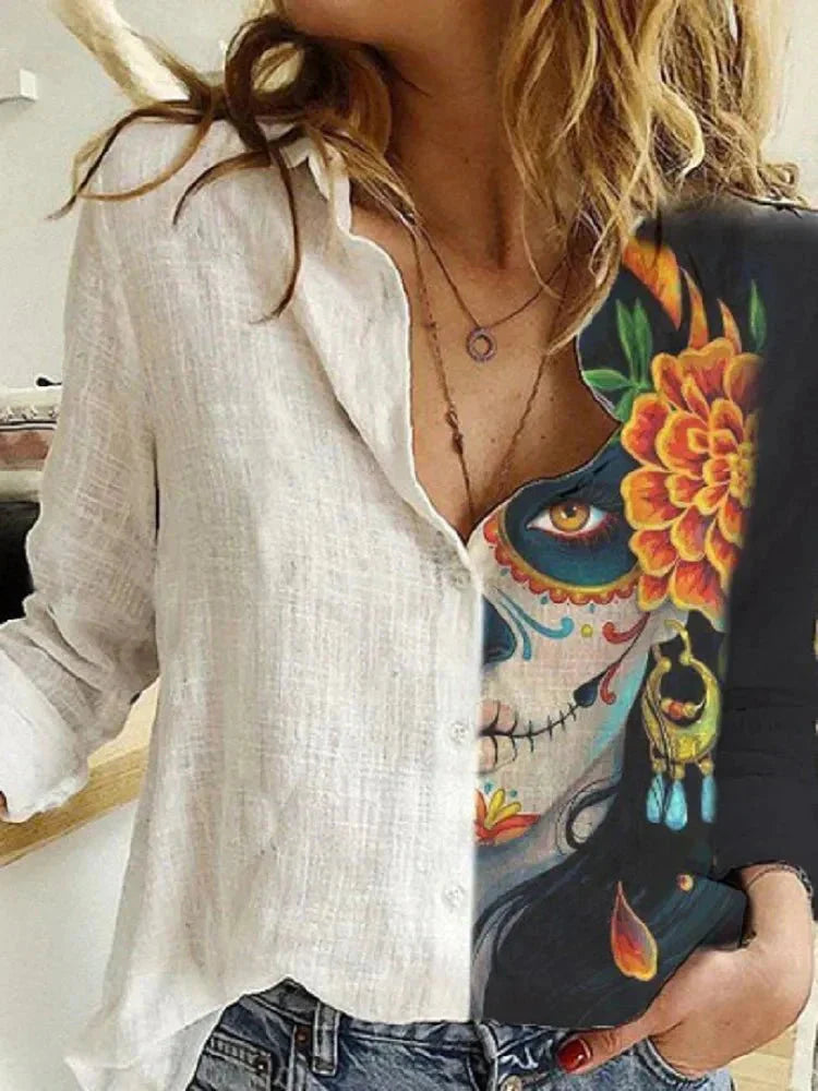 Levoire | Blouse Coupe Ample Manches Longues Chemise En Lin Vêtements Pour Femmes Style 9