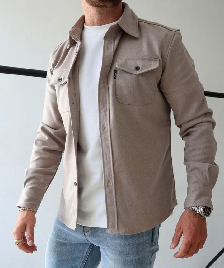 Levoire | Chemise À Manches Longues Col Vêtements Pour Hommes