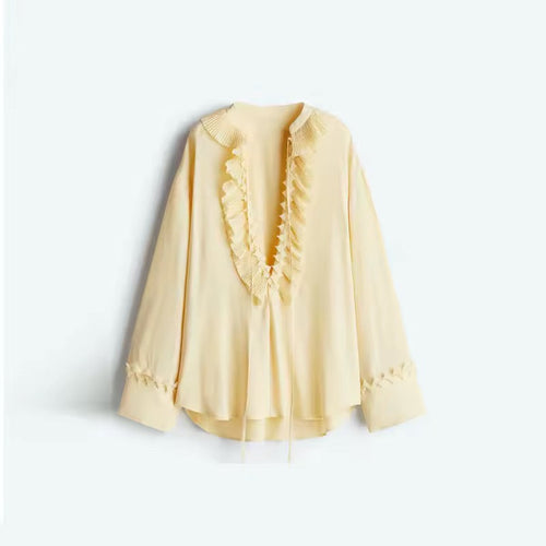 Levoire | Chemise Romantique À Volants Détail Plissé